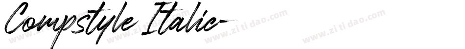 Compstyle Italic字体转换